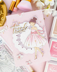 Pinkfresh Studio - Stencils - Couture Grace-ScrapbookPal