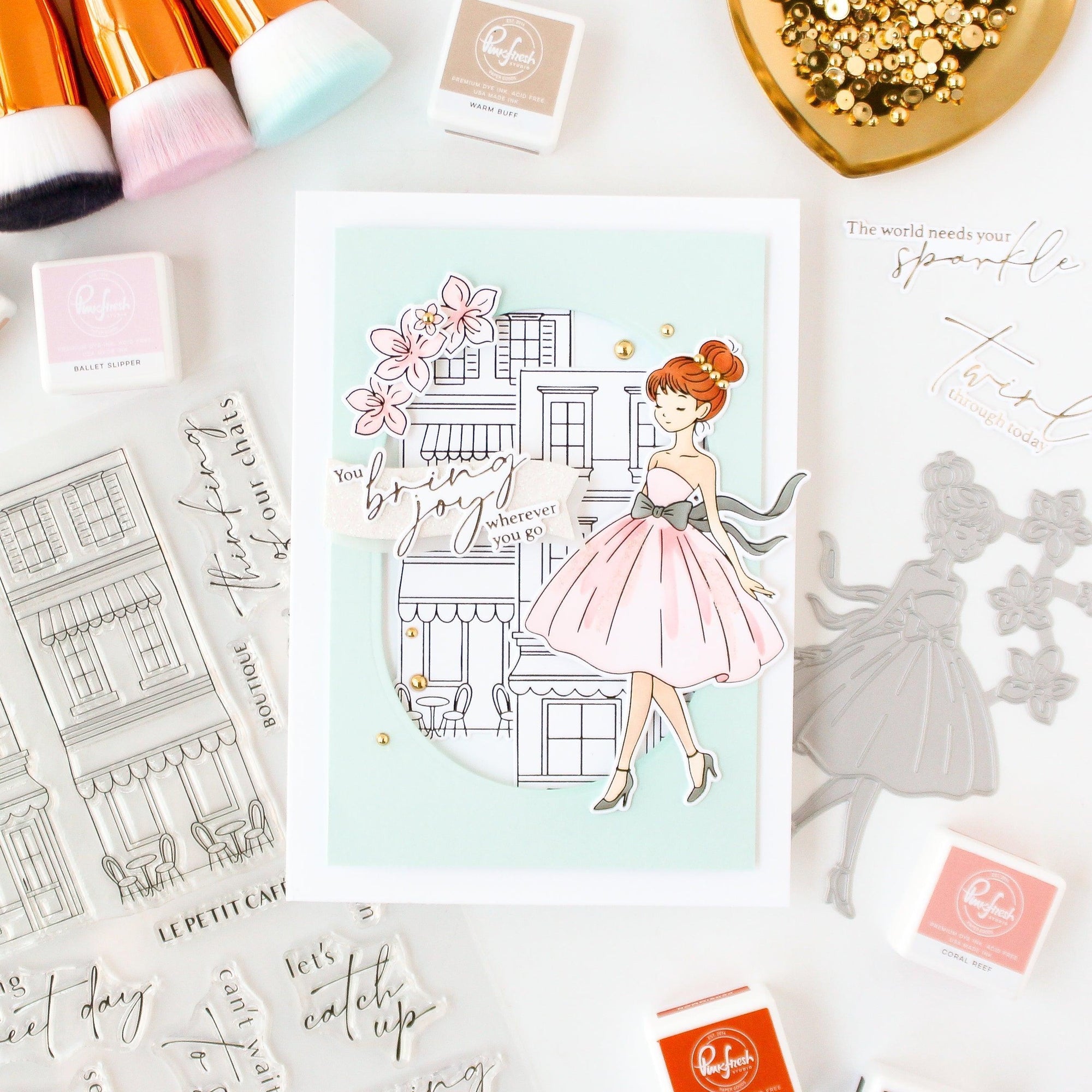 Pinkfresh Studio - Press Plates - Couture Grace-ScrapbookPal