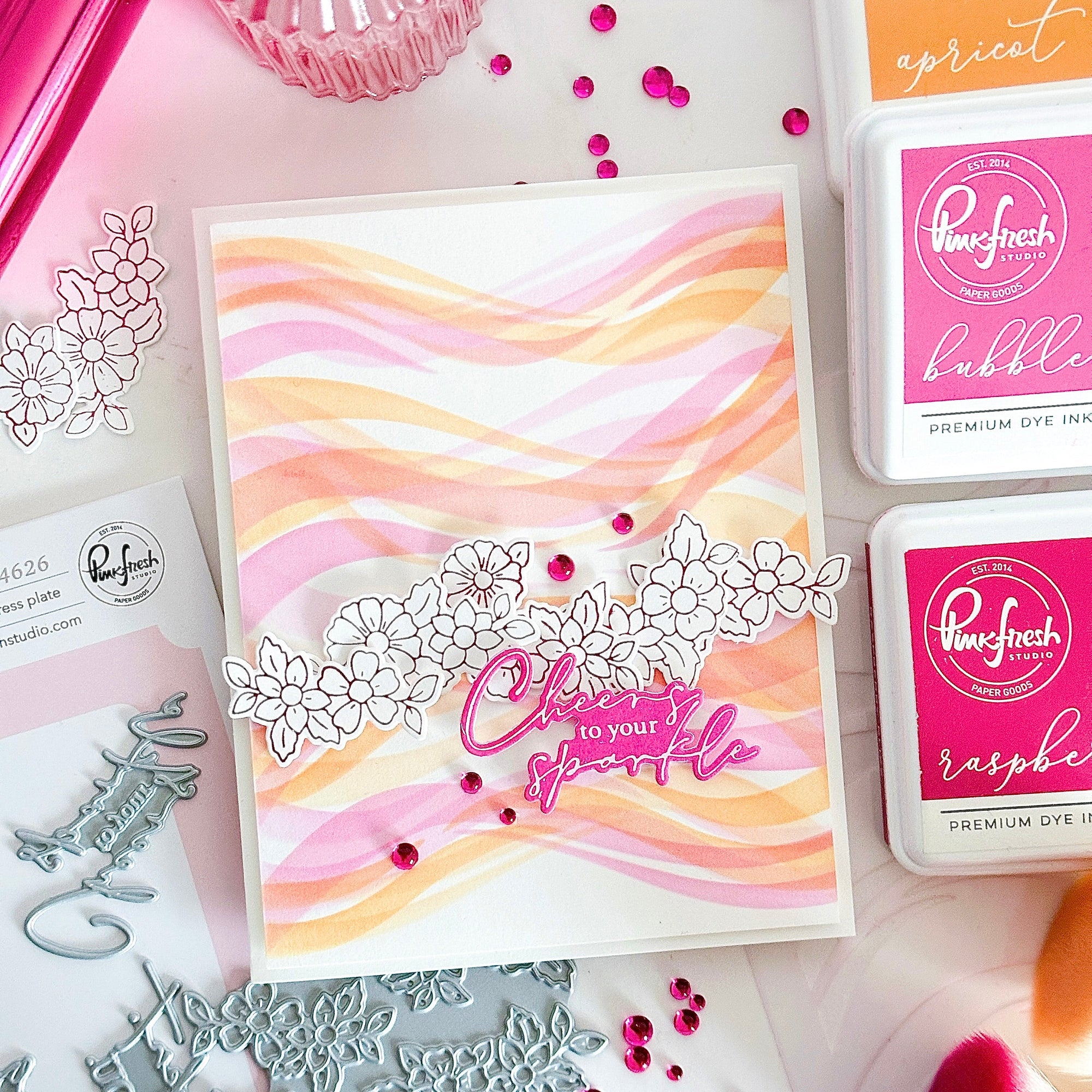 Pinkfresh Studio - Press Plates - Fragrance Notes-ScrapbookPal