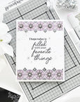 Pinkfresh Studio - Press Plates - Medallion Border-ScrapbookPal