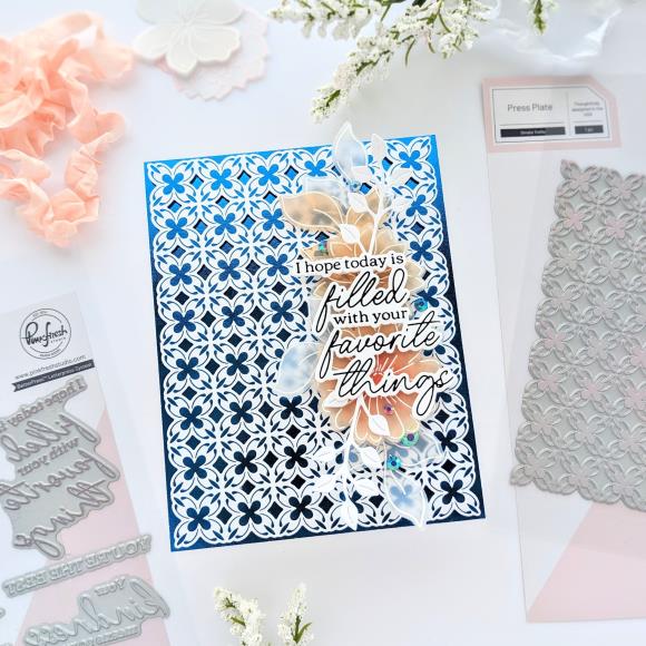 Pinkfresh Studio - Press Plates - Ornate Trellis-ScrapbookPal