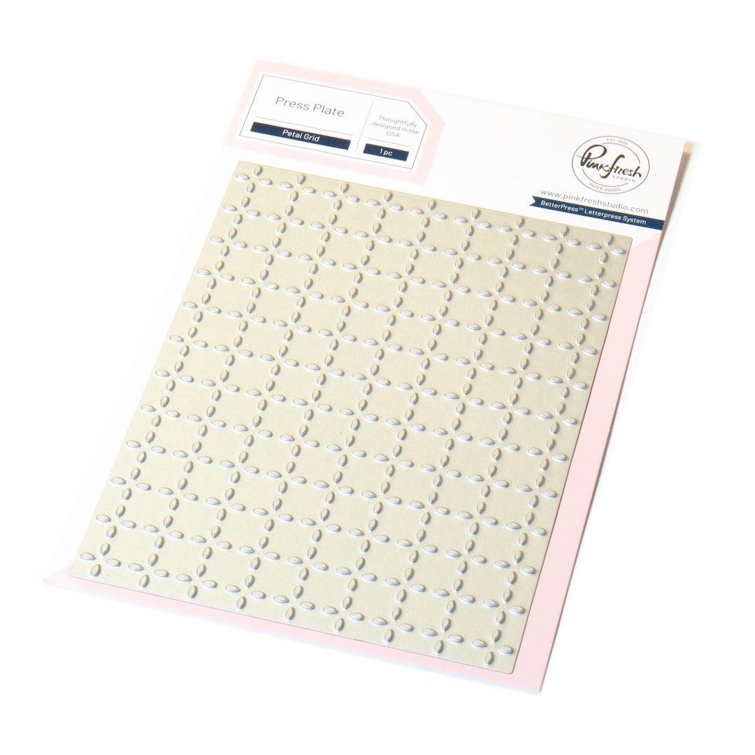 Pinkfresh Studio - Press Plates - Petal Grid-ScrapbookPal