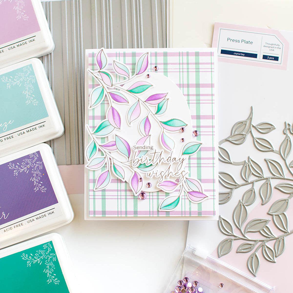 Pinkfresh Studio - Press Plates - Plaid – ScrapbookPal