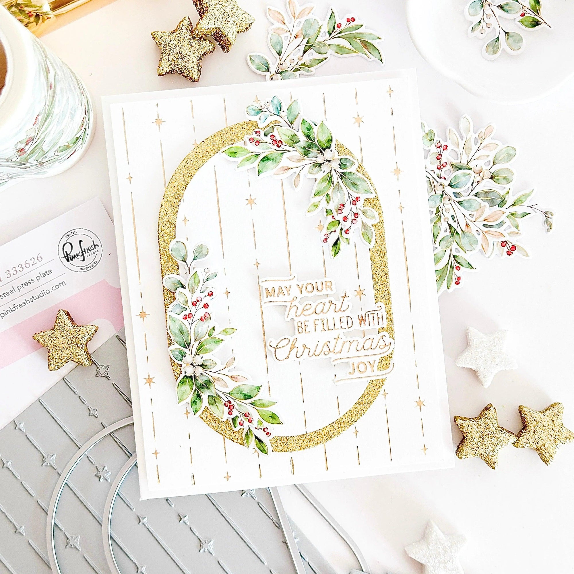 Pinkfresh Studio - Press Plates - Starlit Strands-ScrapbookPal