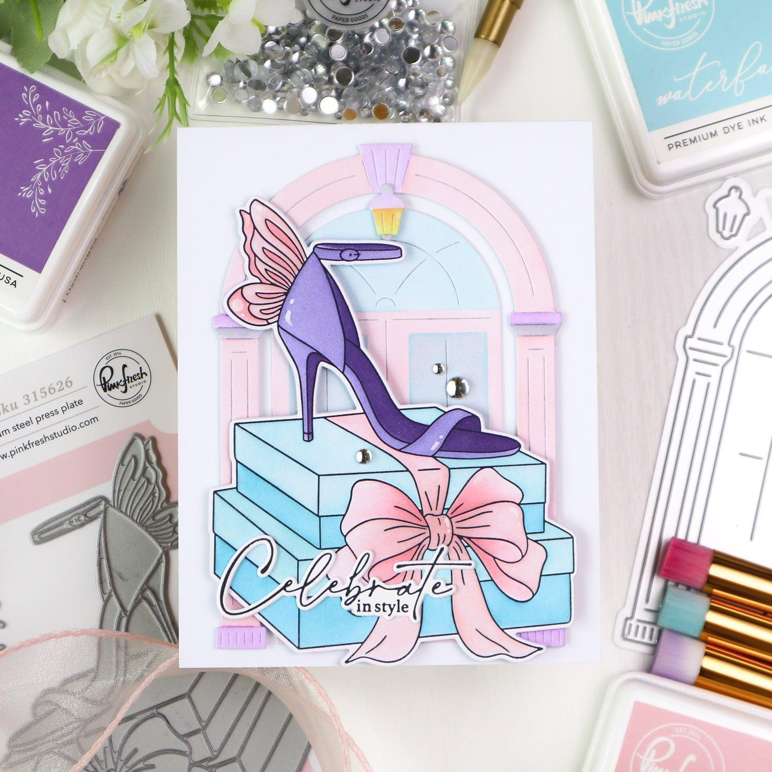 Pinkfresh Studio - Press Plates - Step Into Style-ScrapbookPal