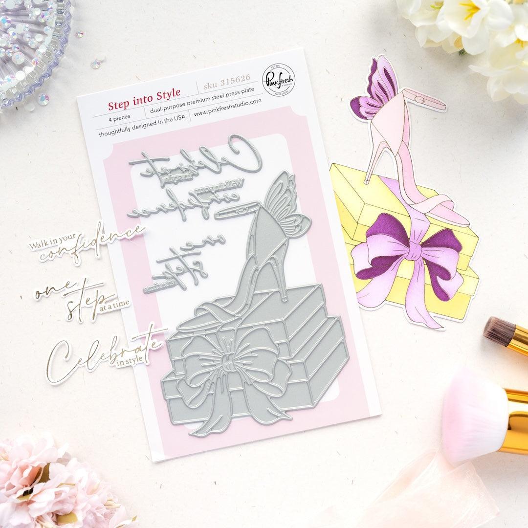 Pinkfresh Studio - Press Plates - Step Into Style-ScrapbookPal