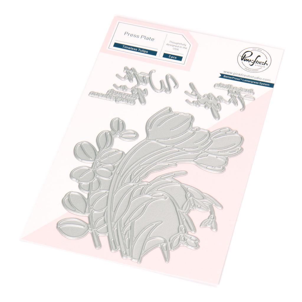 Pinkfresh Studio - Press Plates - Timeless Tulips – ScrapbookPal
