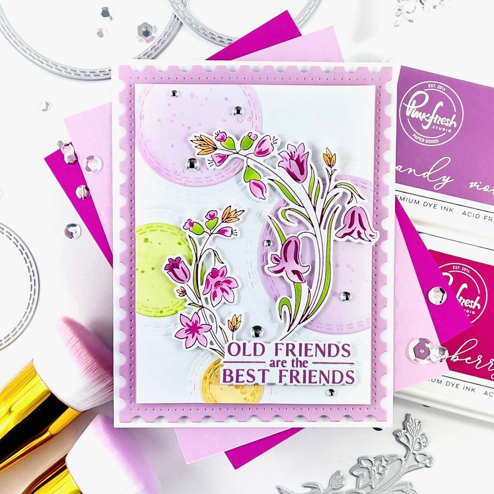 Pinkfresh Studio - Stencils - Beautiful Soul-ScrapbookPal