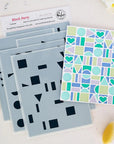Pinkfresh Studio - Stencils - Block Party-ScrapbookPal