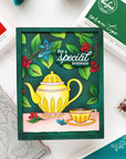 Pinkfresh Studio - Stencils - Bloom & Brew-ScrapbookPal
