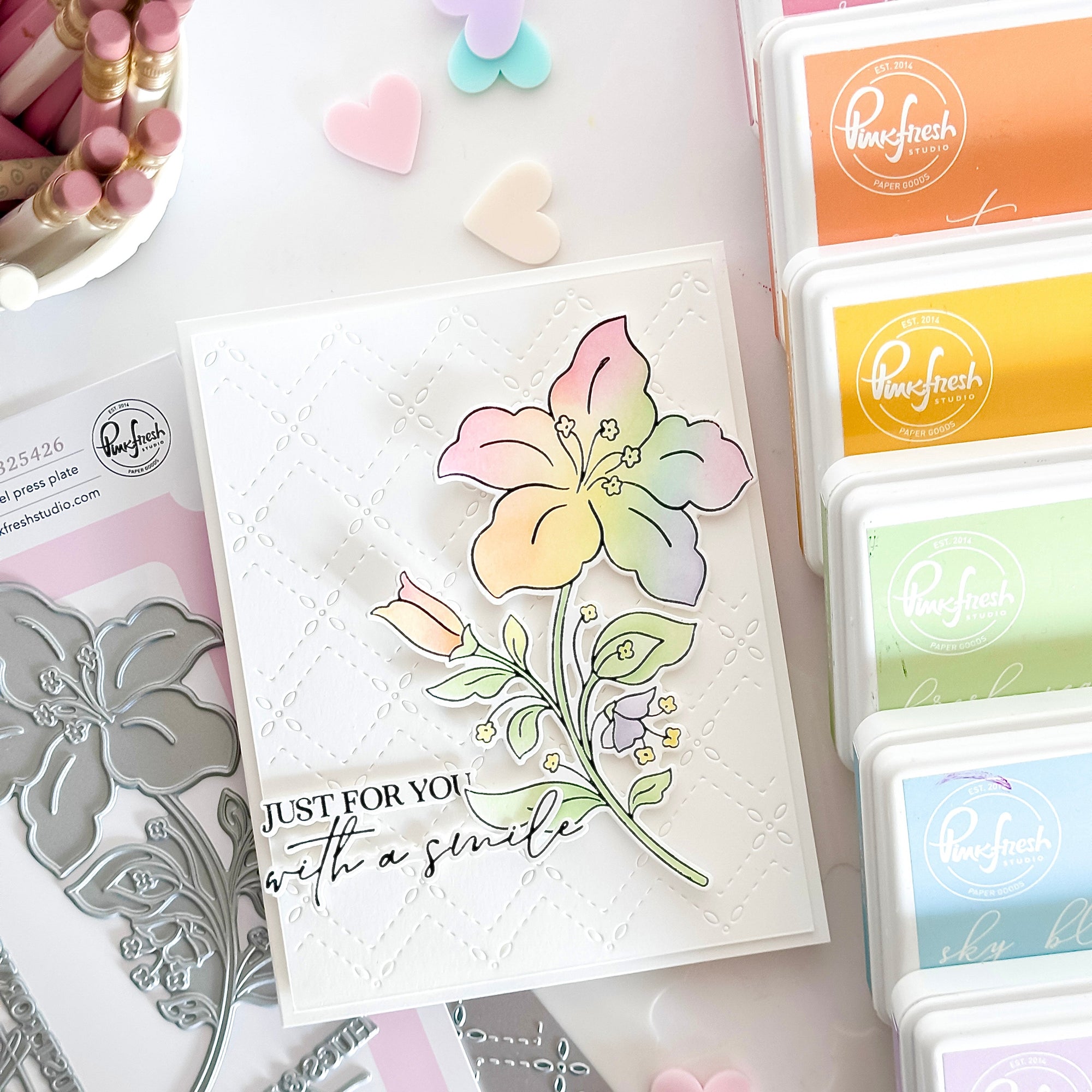 Pinkfresh Studio - Press Plates - Bloom & Buds-ScrapbookPal