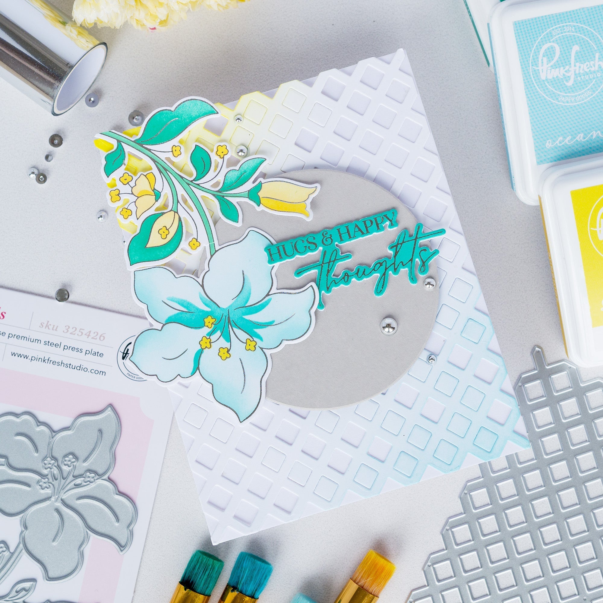 Pinkfresh Studio - Press Plates - Bloom & Buds-ScrapbookPal