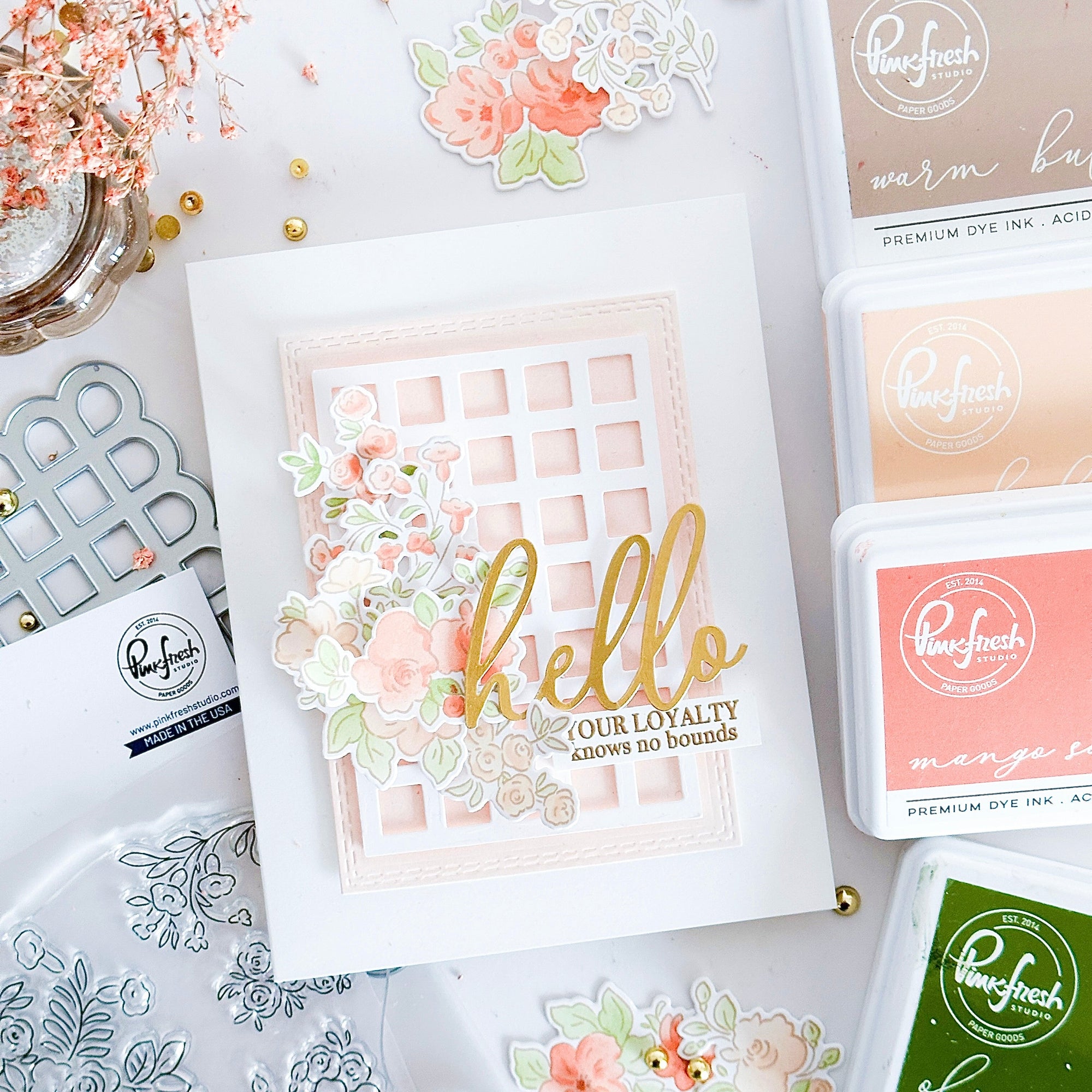 Pinkfresh Studio - Dies - Blooming Grace-ScrapbookPal