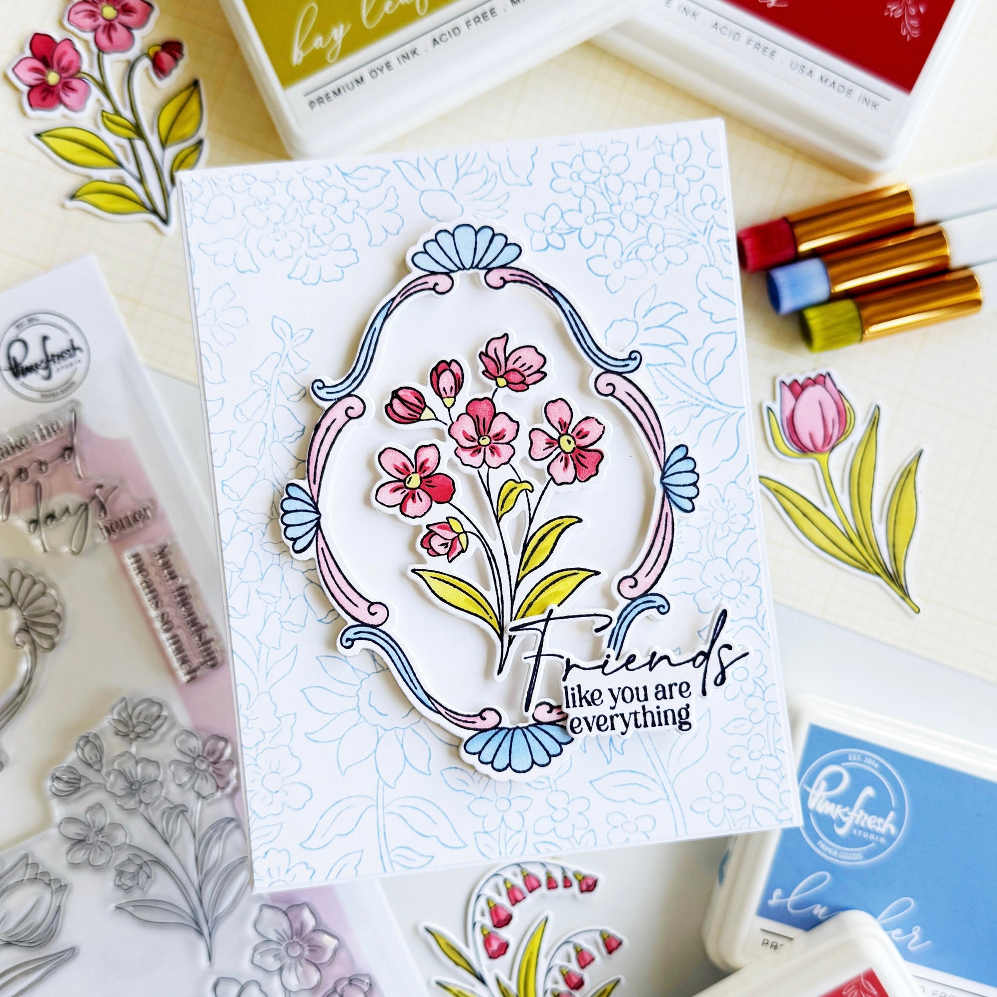 Pinkfresh Studio - Dies - Blossom Medallion-ScrapbookPal