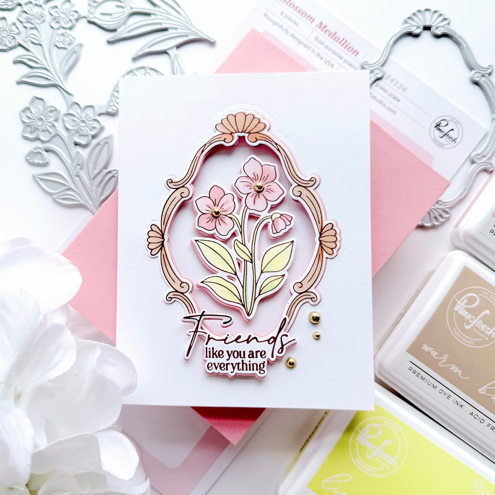 Pinkfresh Studio - Dies - Blossom Medallion-ScrapbookPal