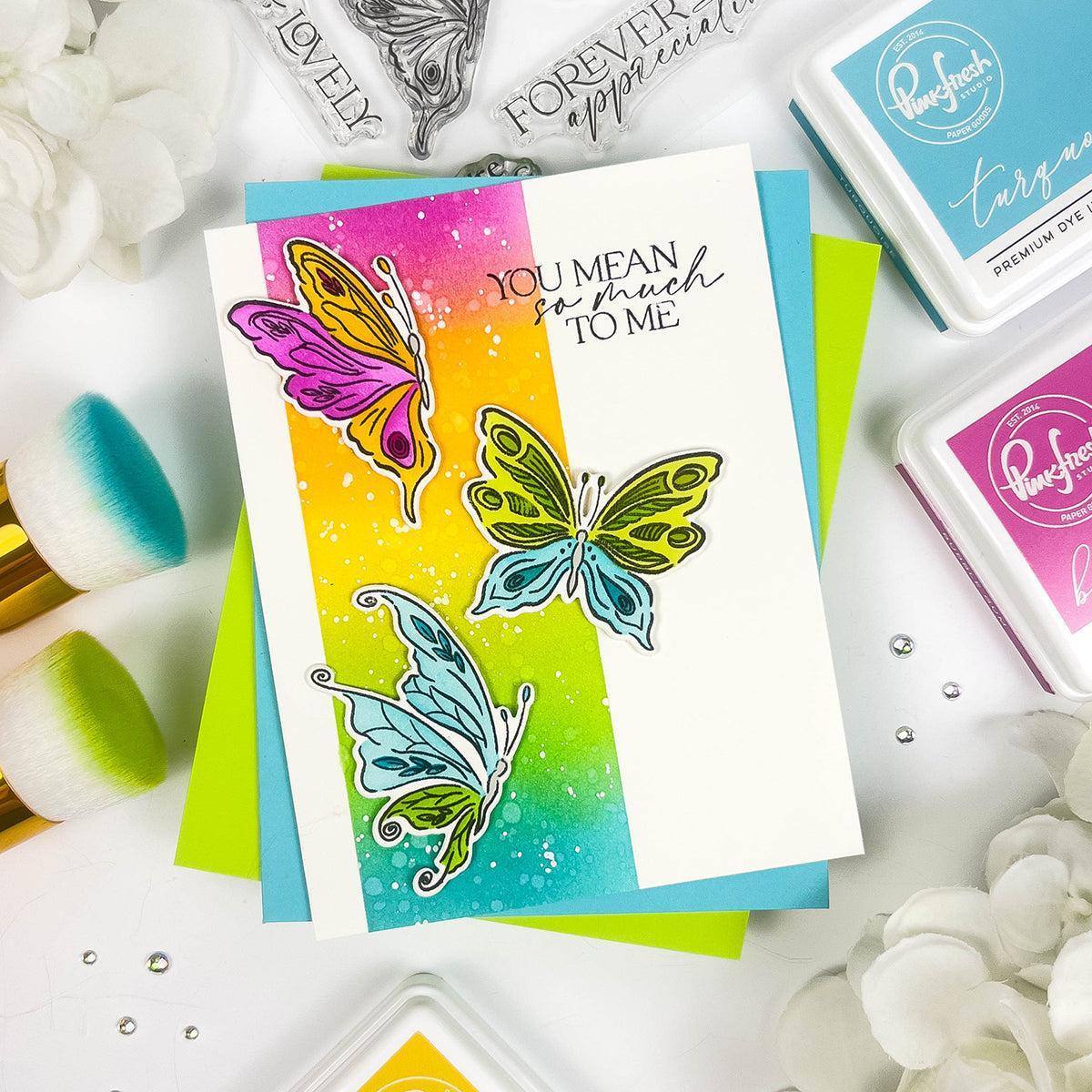 Pinkfresh Studio - Stencils - Butterfly Bliss-ScrapbookPal