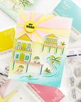 Pinkfresh Studio - Stencils - Coastal Paradise-ScrapbookPal