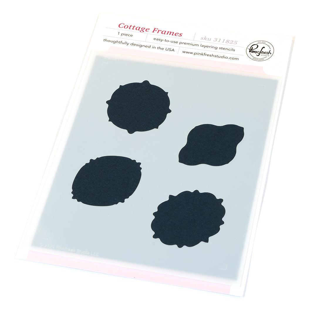 Pinkfresh Studio - Stencils - Cottage Frames-ScrapbookPal