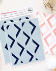 Pinkfresh Studio - Stencils - Diamond Framework-ScrapbookPal