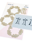 Pinkfresh Studio - Stencils & Dies - Tied with Cheer-ScrapbookPal