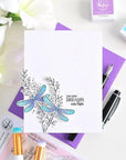 Pinkfresh Studio - Stencils - Dragonfly Dreams-ScrapbookPal