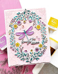 Pinkfresh Studio - Stencils - Dragonfly Dreams-ScrapbookPal