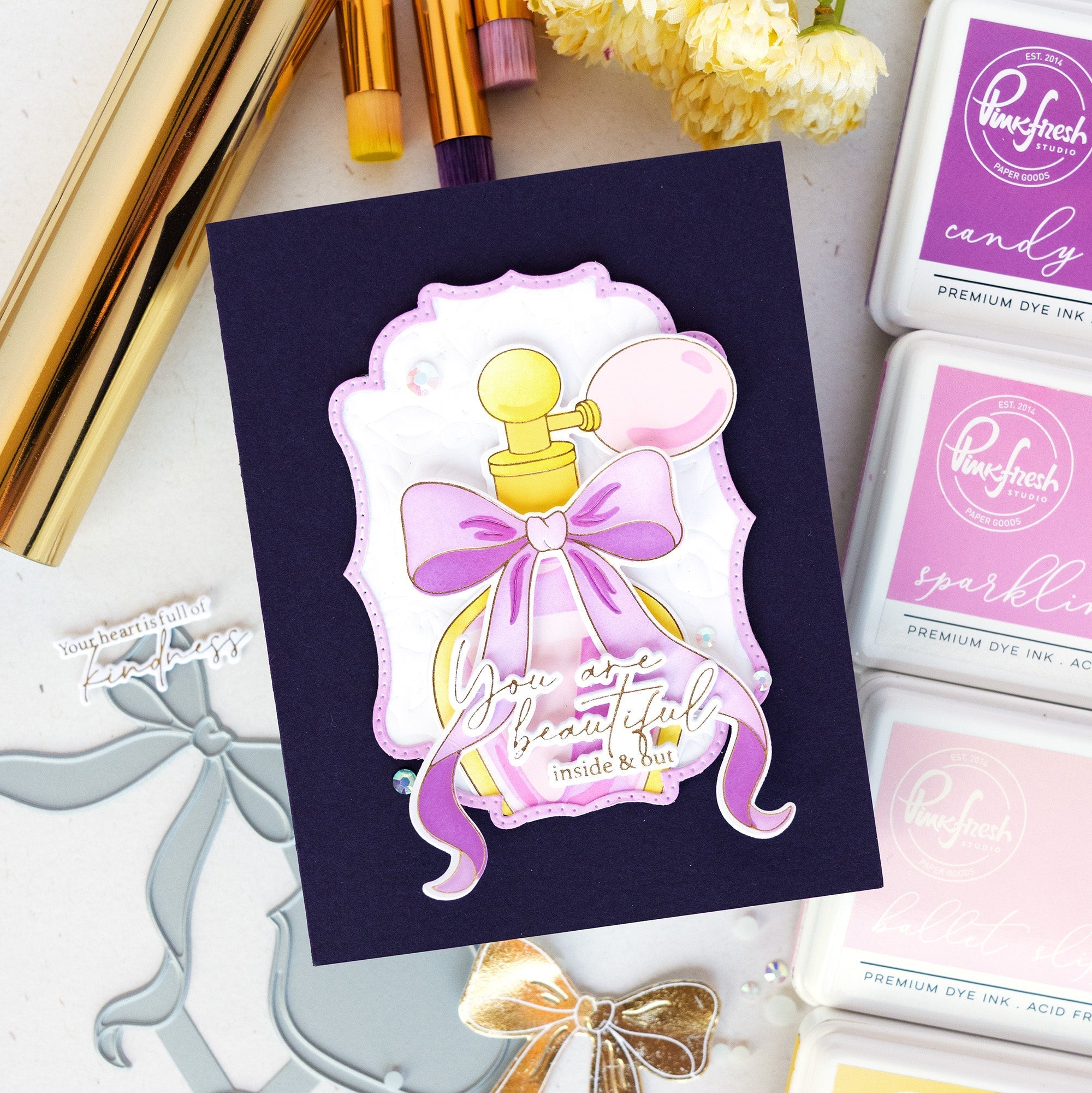 Pinkfresh Studio - Stencils - Elegant Essence-ScrapbookPal