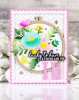 Pinkfresh Studio - Stencils - Embroidered Blooms-ScrapbookPal