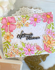 Pinkfresh Studio - Stencils - Floral Border-ScrapbookPal