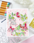 Pinkfresh Studio - Stencils - Fluttering Butterflies-ScrapbookPal