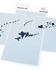 Pinkfresh Studio - Stencils - Freesia Flourish-ScrapbookPal