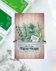 Pinkfresh Studio - Stencils - Herb Garden-ScrapbookPal