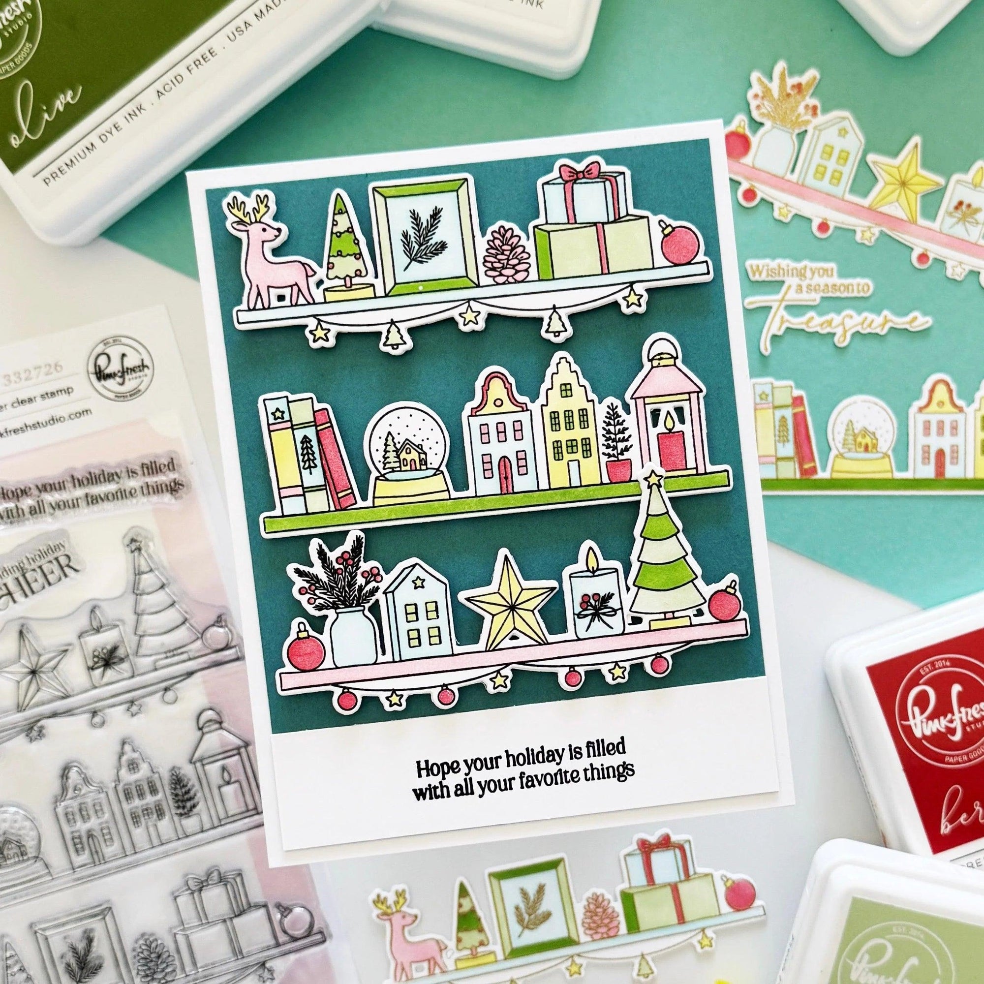 Pinkfresh Studio - Clear Stamps - Holiday Treasures-ScrapbookPal