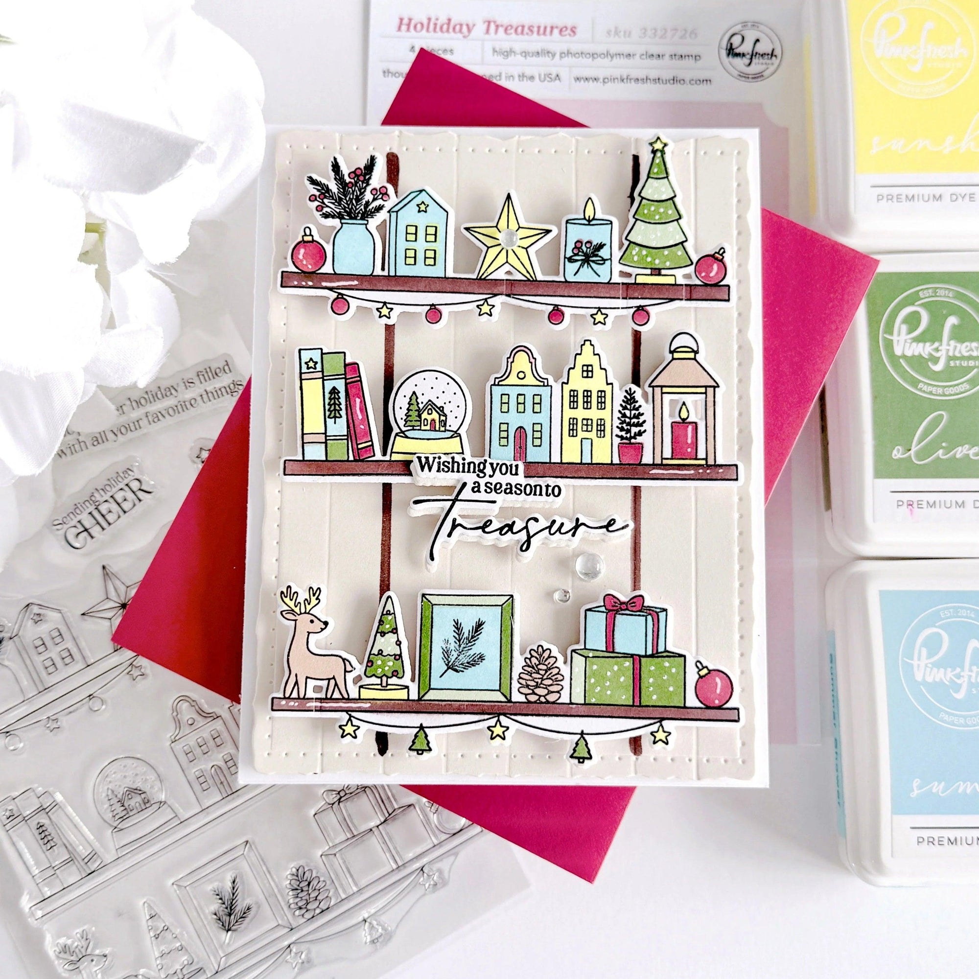 Pinkfresh Studio - Clear Stamps - Holiday Treasures-ScrapbookPal