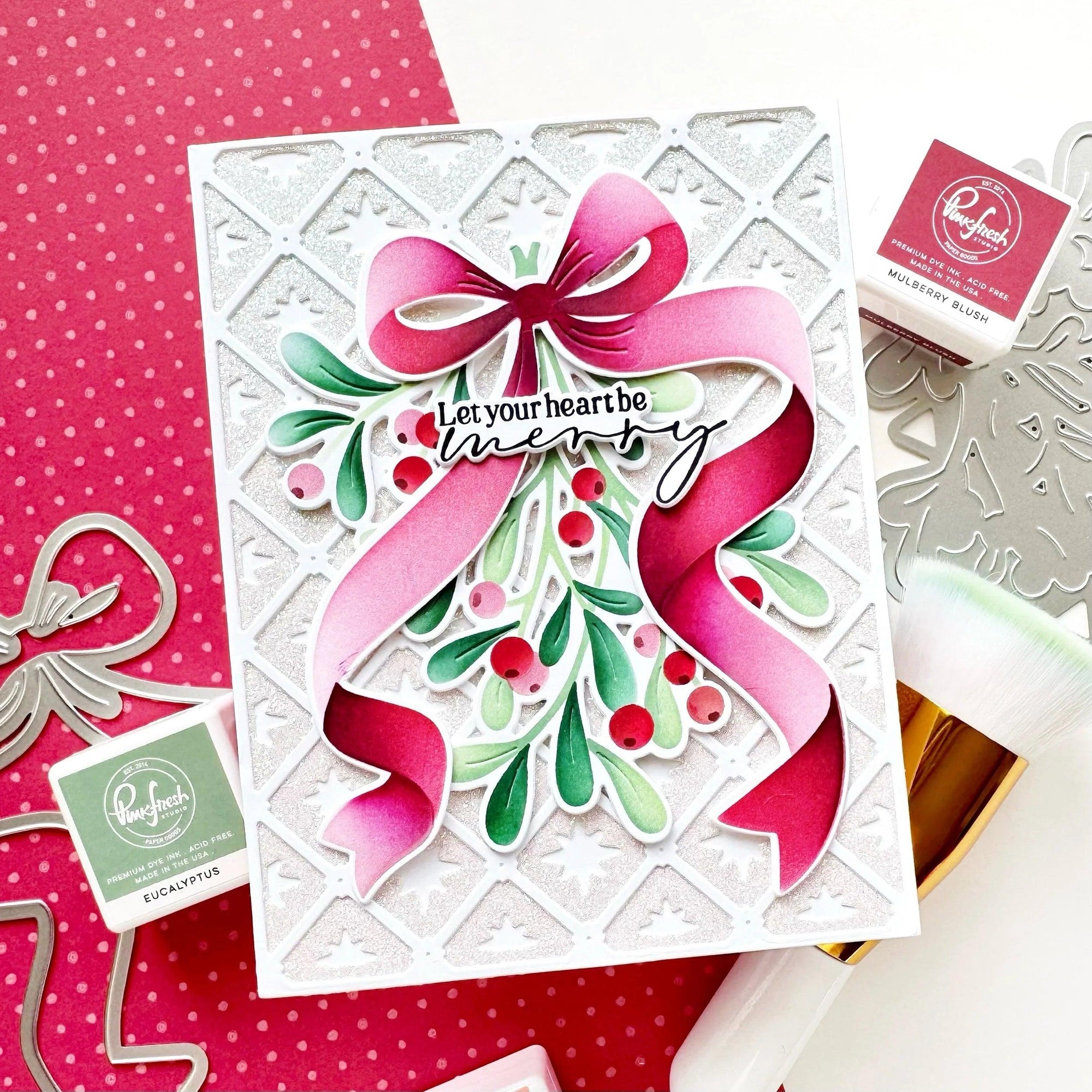 Pinkfresh Studio - Dies - Merry Mistletoe-ScrapbookPal