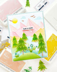 Pinkfresh Studio - Stencils - Mountains-ScrapbookPal