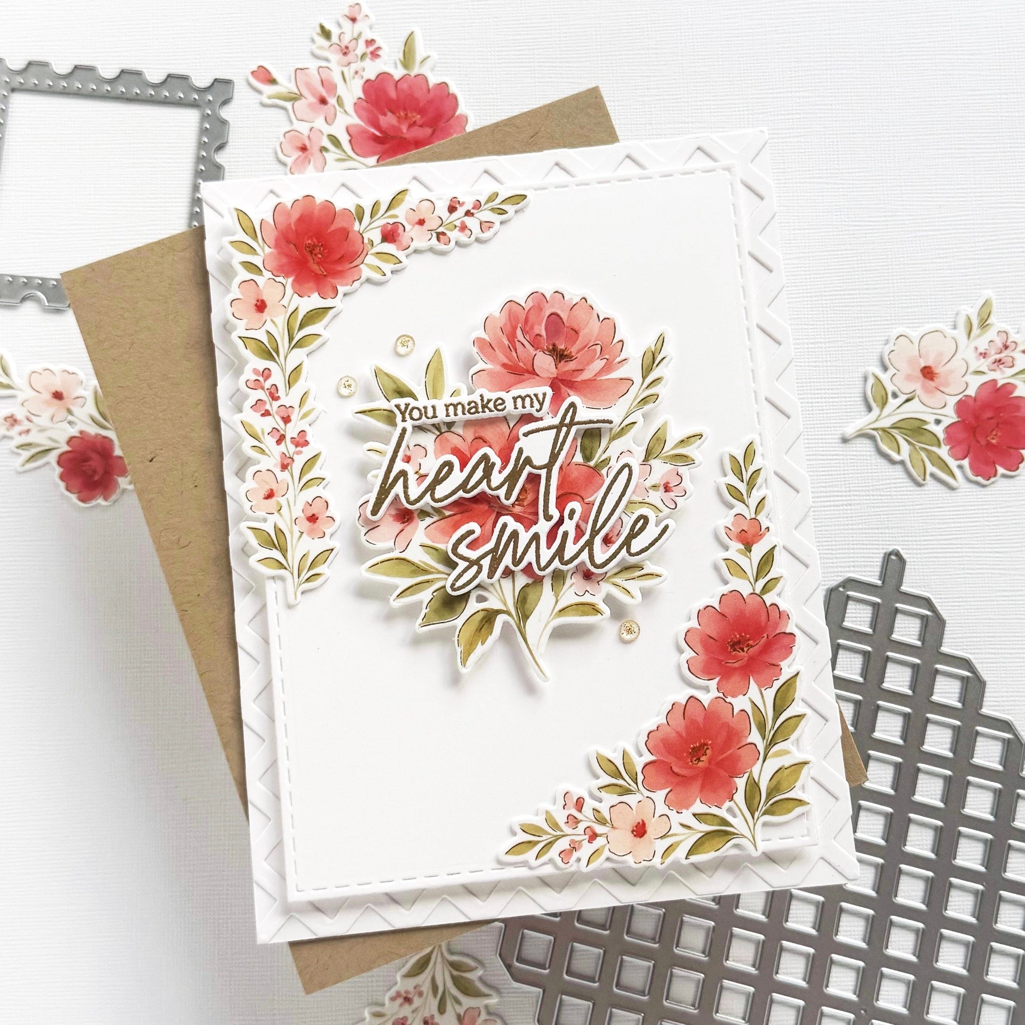 Pinkfresh Studio - Clear Stamps - Peony Glow-ScrapbookPal