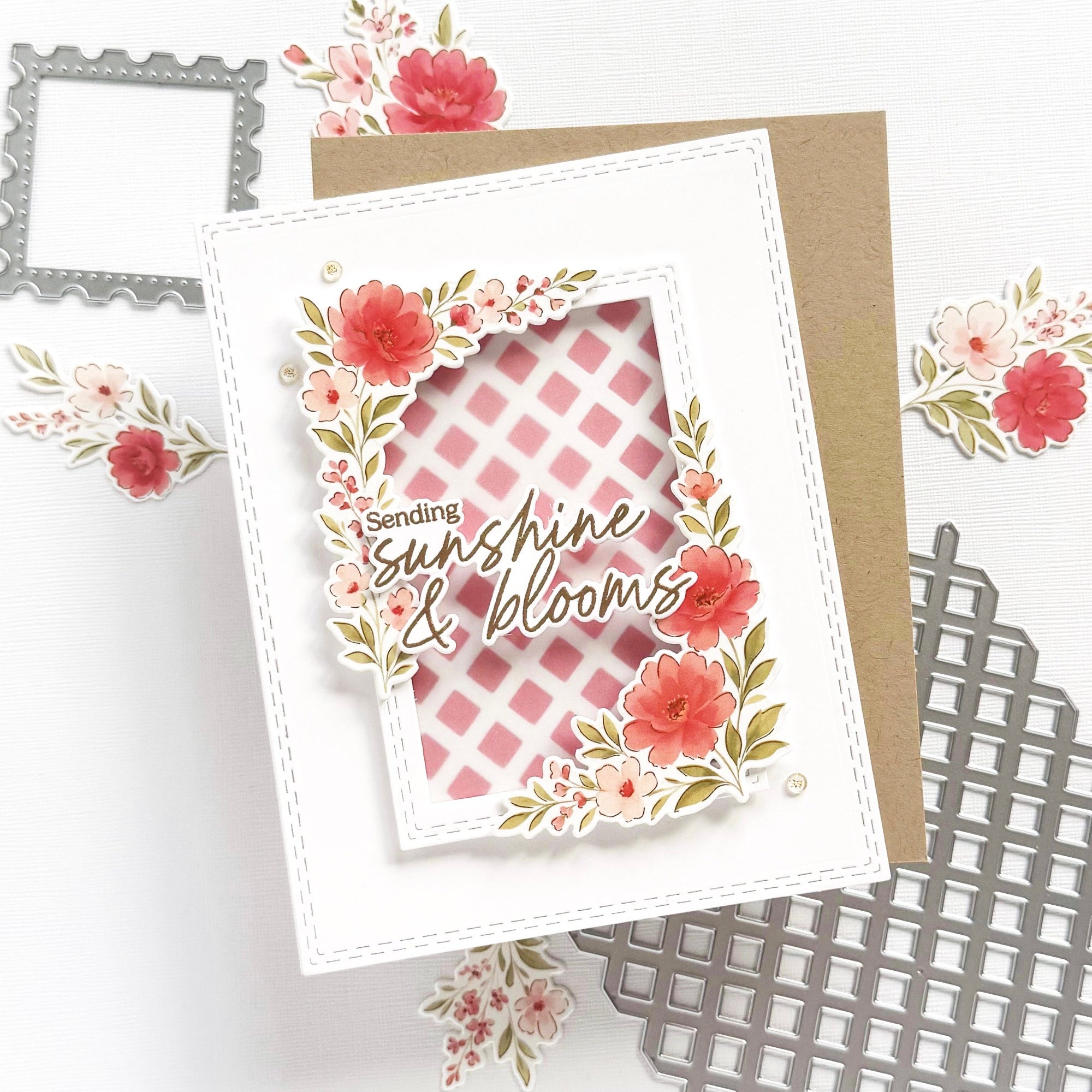 Pinkfresh Studio - Clear Stamps - Peony Glow-ScrapbookPal