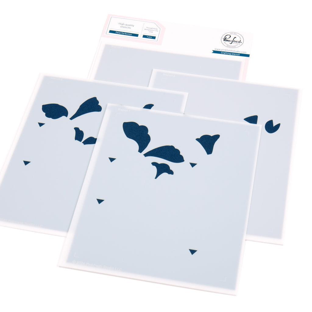 Pinkfresh Studio - Stencils - Petal Perfection-ScrapbookPal