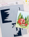 Pinkfresh Studio - Stencils - Retro Camp Days-ScrapbookPal