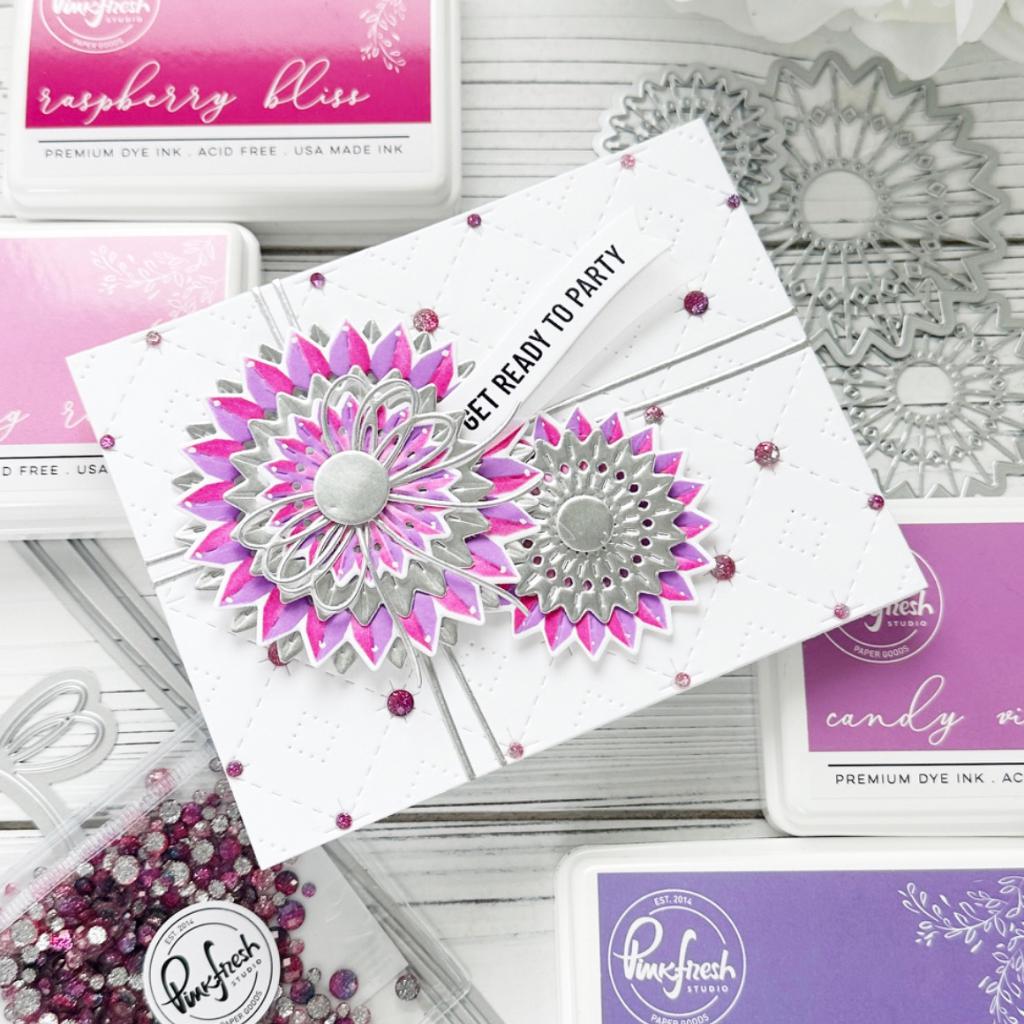 Pinkfresh Studio - Stencils - Rosettes-ScrapbookPal
