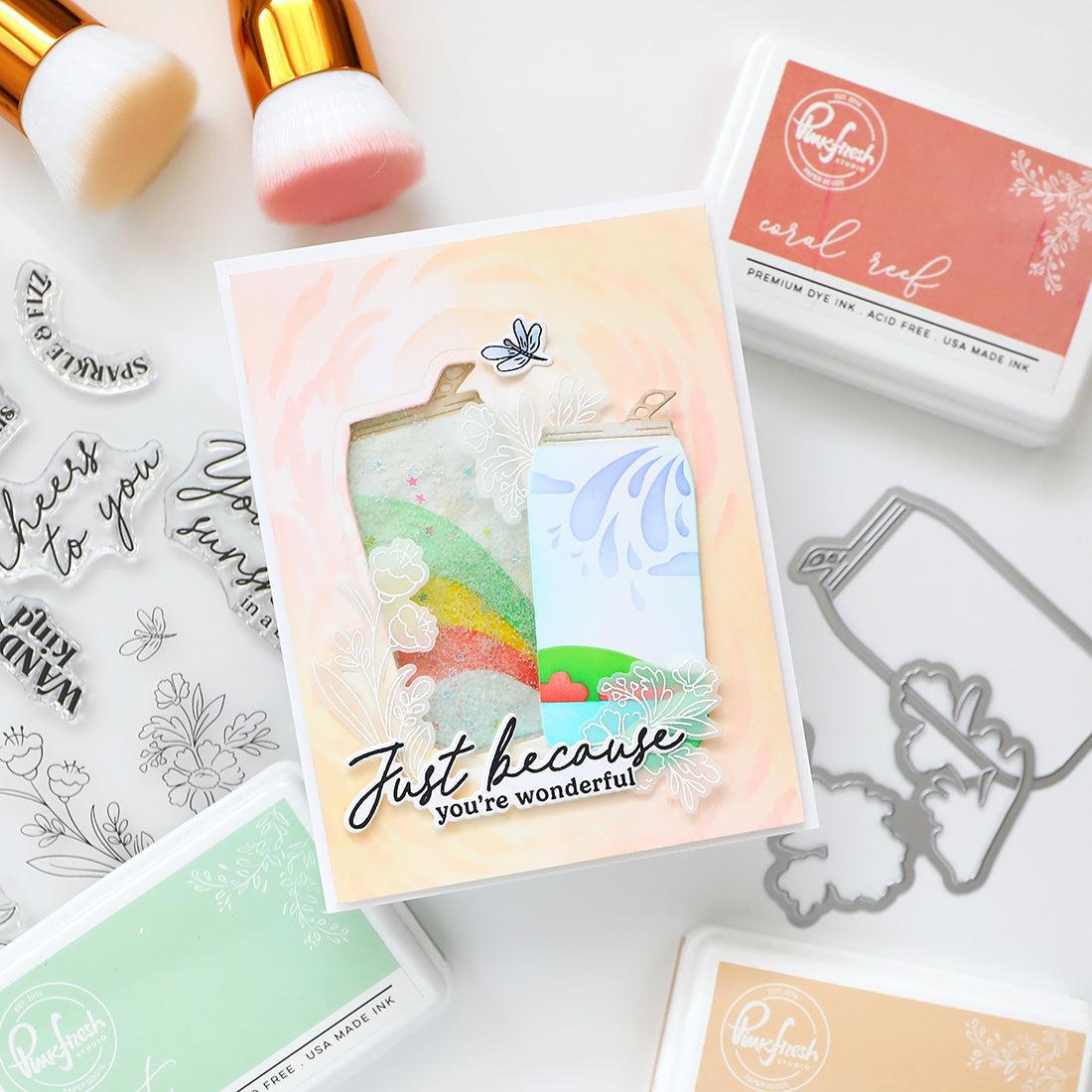 Pinkfresh Studio - Clear Stamps - Sippable Scenes-ScrapbookPal