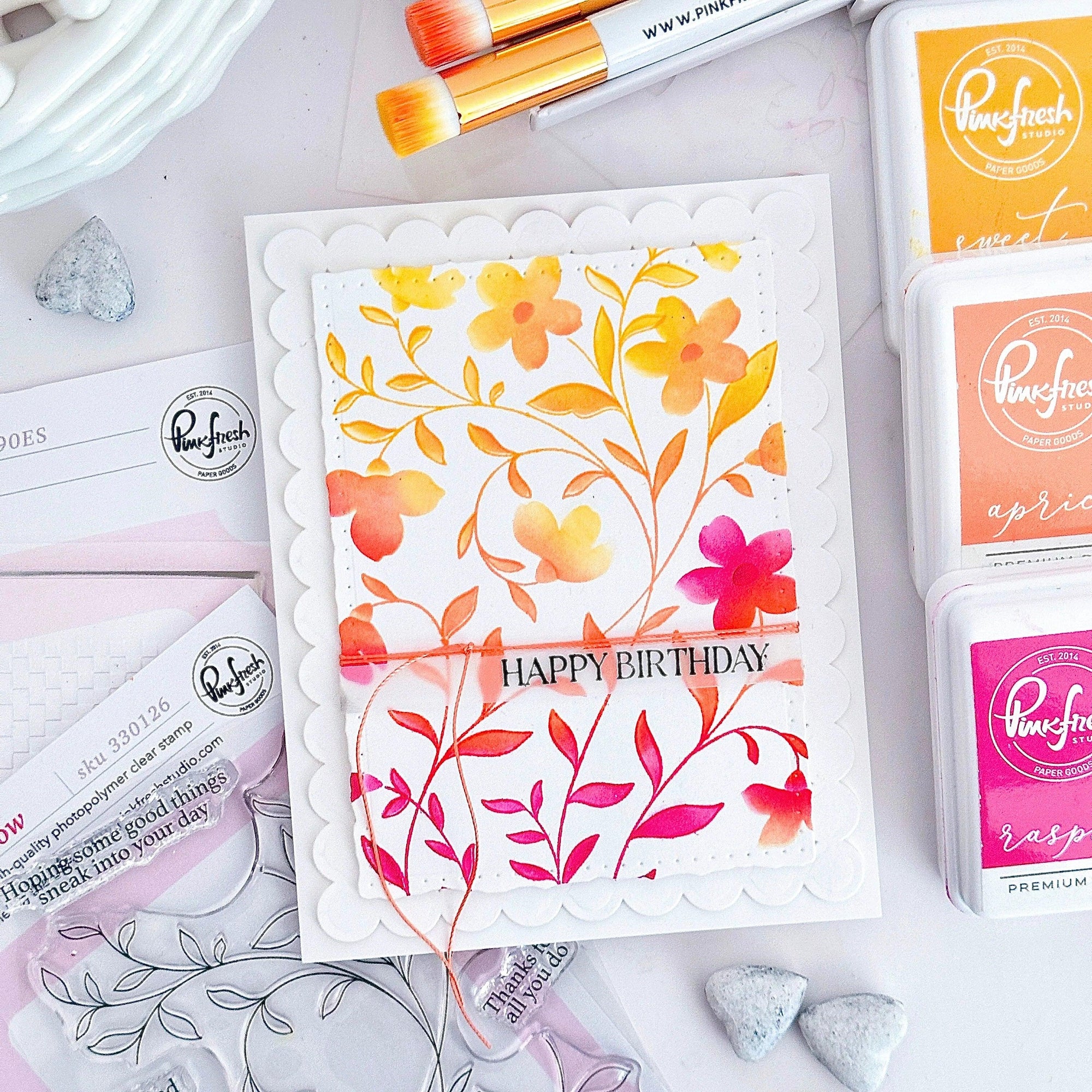 Pinkfresh Studio - Clear Stamps - Soft Meadow-ScrapbookPal