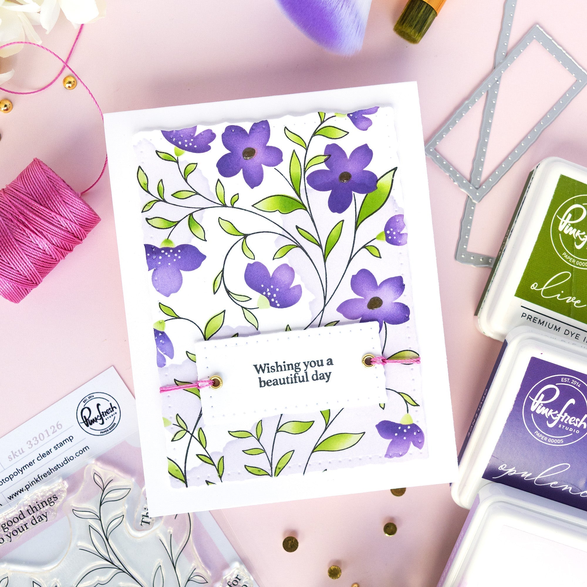 Pinkfresh Studio - Clear Stamps - Soft Meadow-ScrapbookPal
