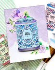 Pinkfresh Studio - Stencils - Steeped in Comfort-ScrapbookPal