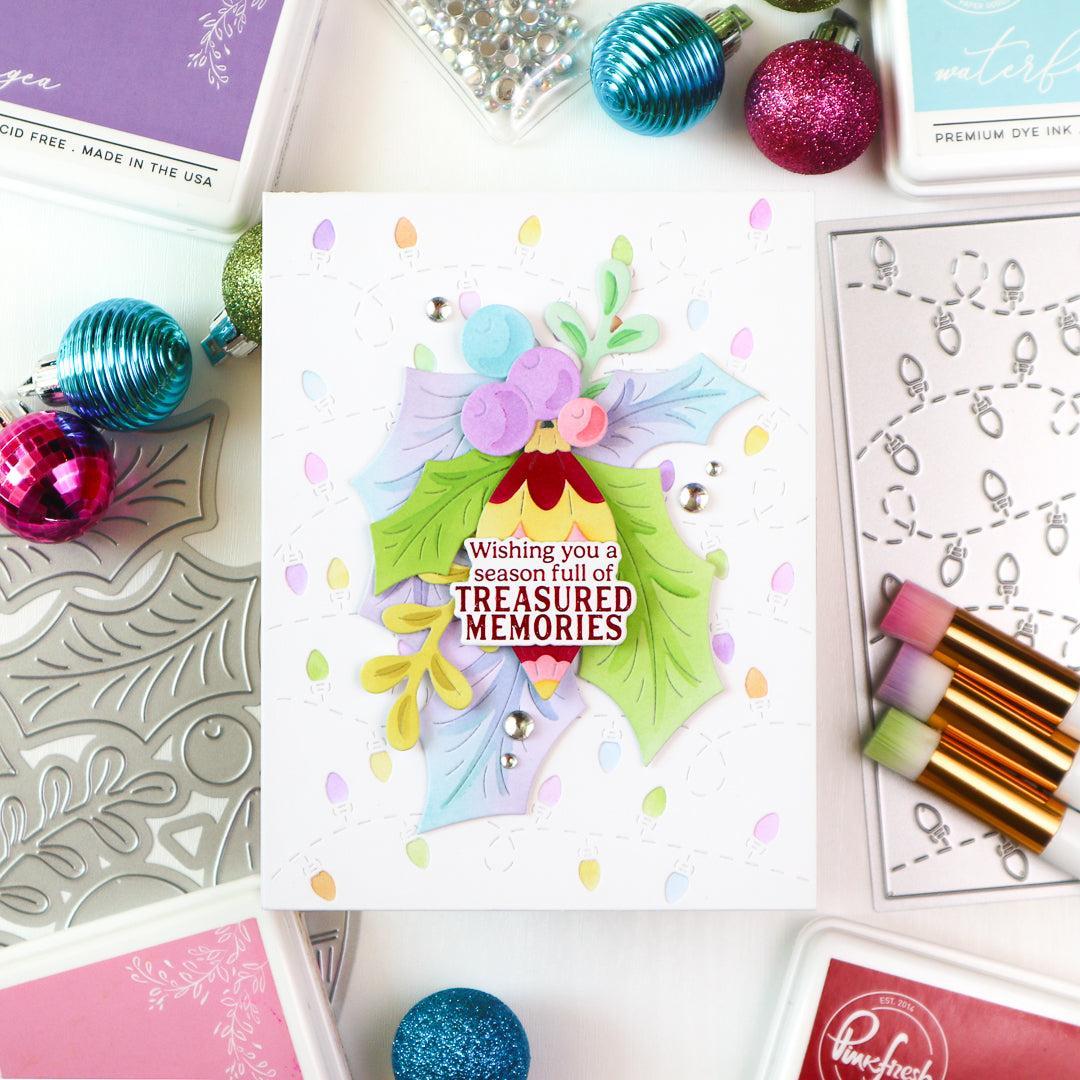Pinkfresh Studio - Stencils - Timeless Tidings-ScrapbookPal
