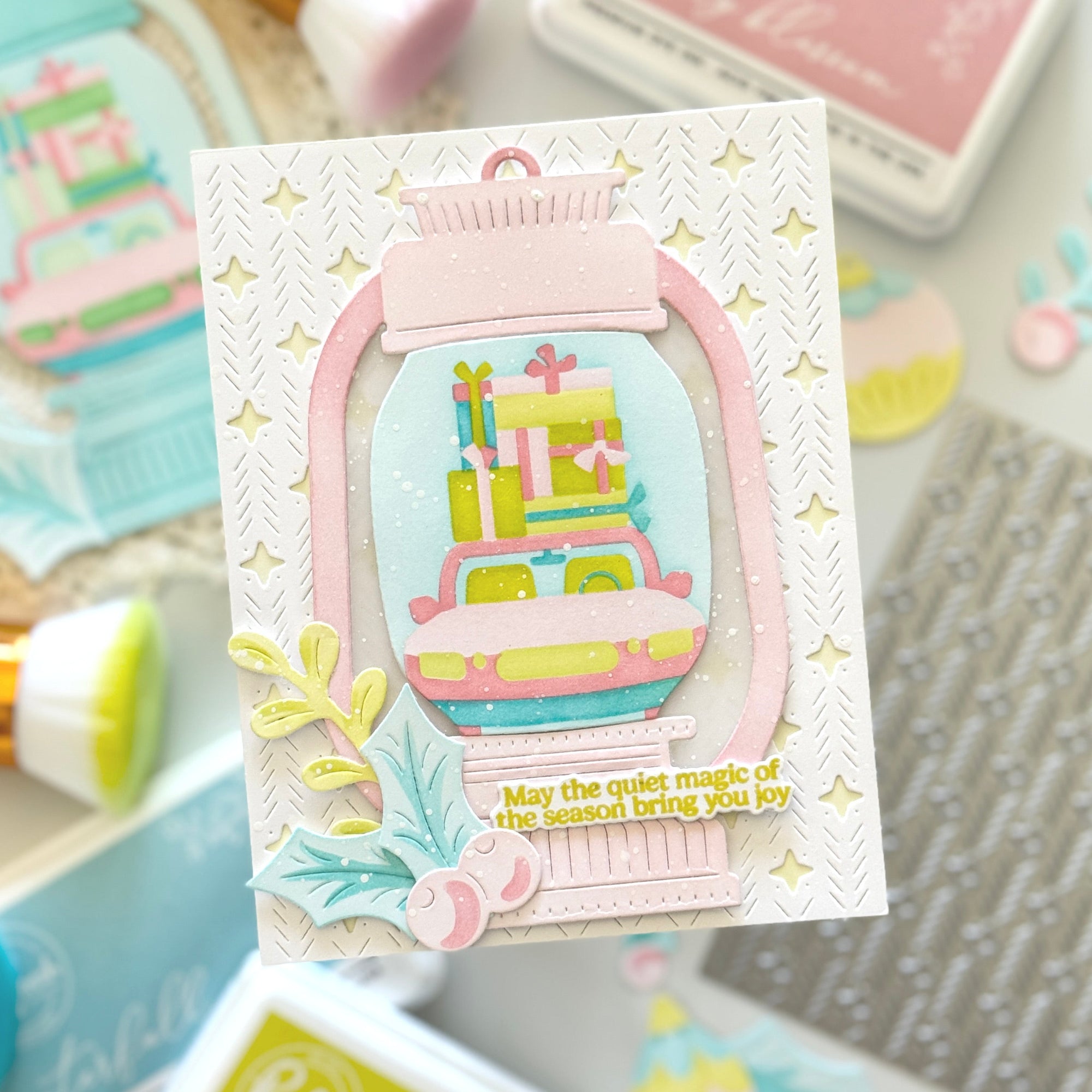 Pinkfresh Studio - Stencils - Timeless Tidings-ScrapbookPal