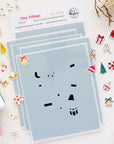 Pinkfresh Studio - Stencils - Tiny Tidings-ScrapbookPal