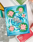 Pinkfresh Studio - Stencils - Tranquil Water Lilies-ScrapbookPal