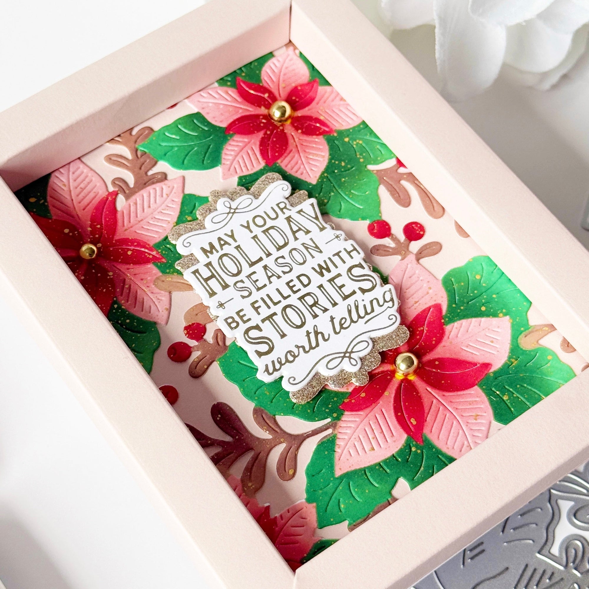 Pinkfresh Studio - Dies - Whispers of Poinsettia-ScrapbookPal